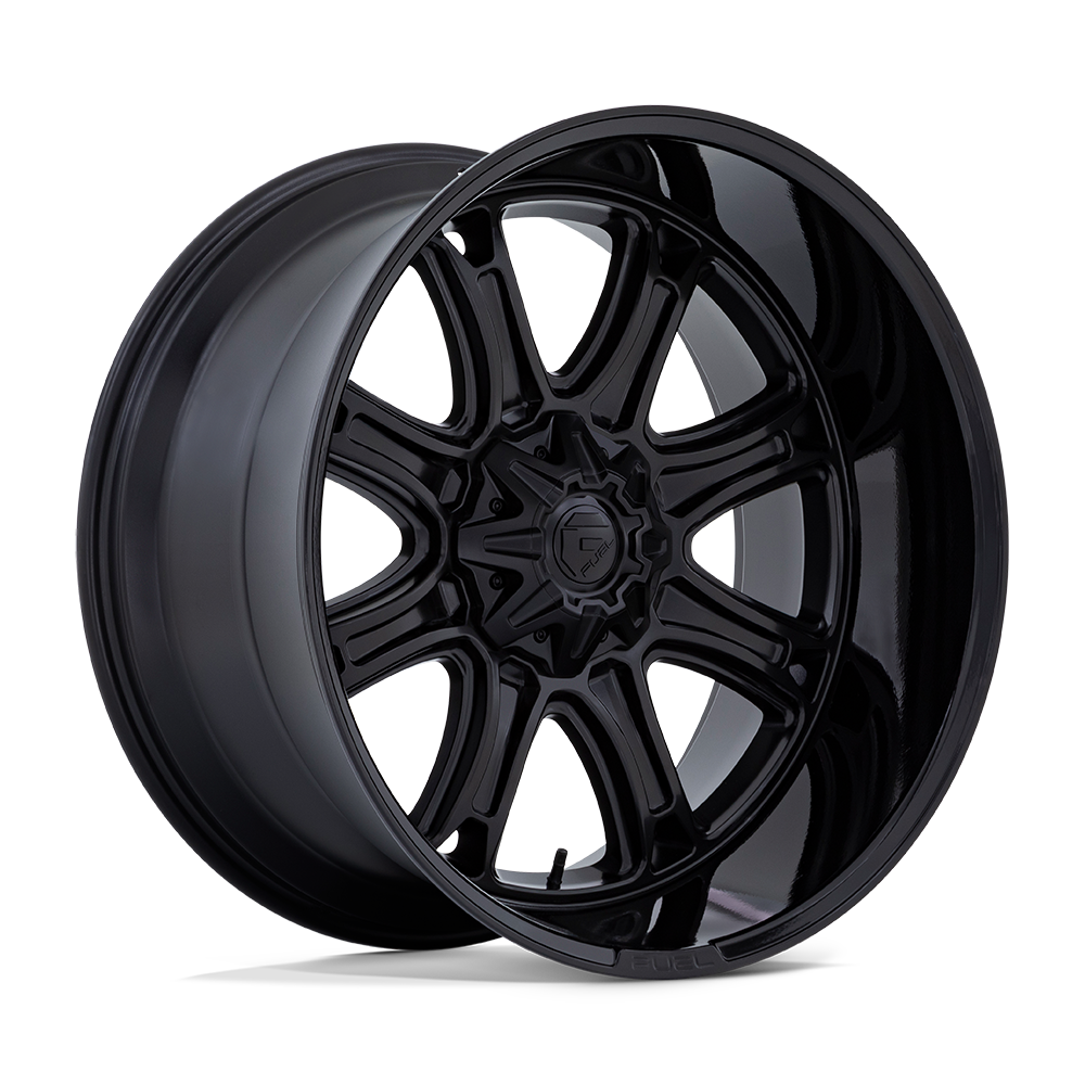 Fuel Off-Road Darkstar Matte Black w/ Gloss Black Lip wheel