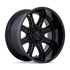 Fuel Off-Road Darkstar Matte Black w/ Gloss Black Lip wheel