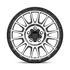 KMC KM542 Impact Satin Black Machined wheel - view 3