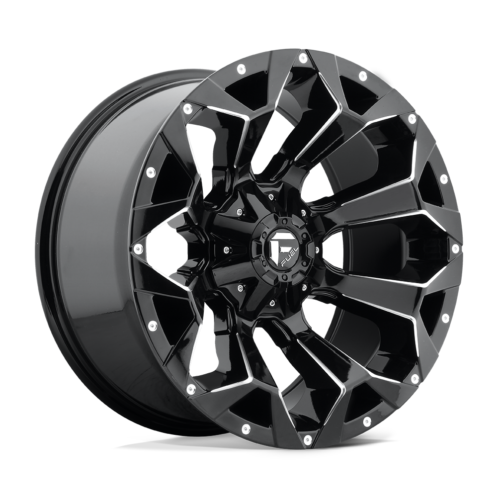 Fuel Off-Road Assault Gloss Black Milled wheel