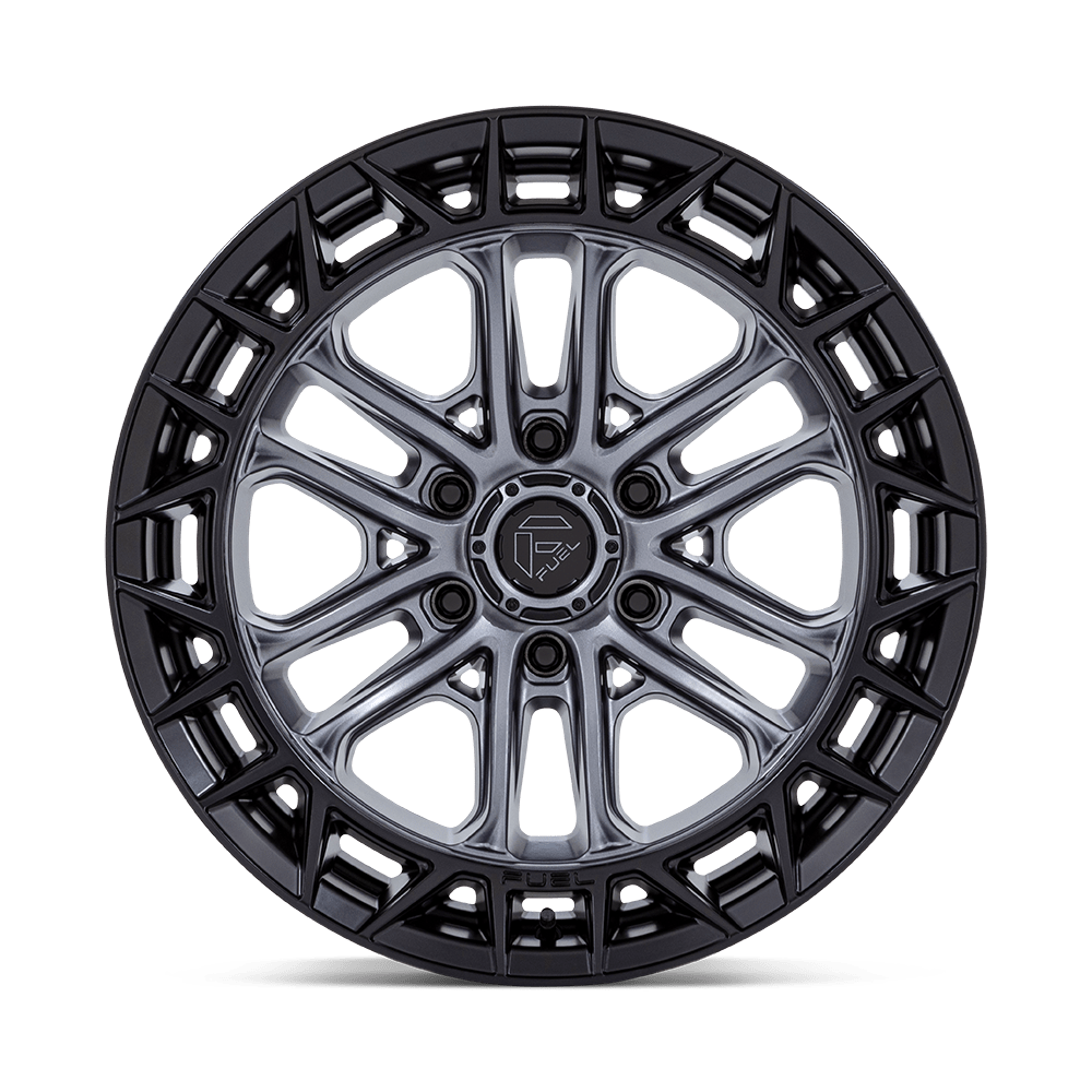 Fuel Off-Road Celsius Matte Gunmetal w/ Matte Black Lip wheel - view 3