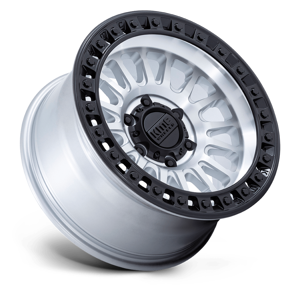 KMC KM552 IMS Machined w/ Matte Black Lip wheel - view 2