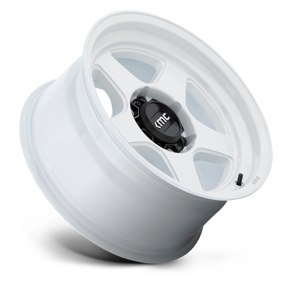 KMC KM728 Lobo Gloss White wheel - view 2
