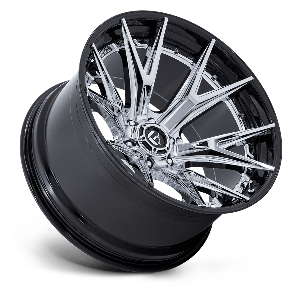 Fuel Off-Road Catalyst Chrome w/ Gloss Black Lip wheel - view 2