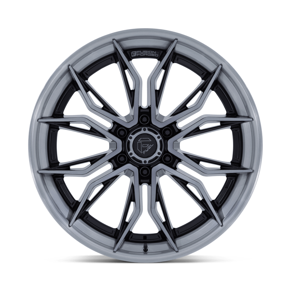 Fuel Off-Road Mutiny Gloss Black Brushed Dark Tint wheel - view 3