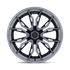 Fuel Off-Road Mutiny Gloss Black Brushed Dark Tint wheel - view 3
