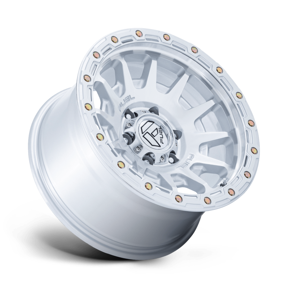 Fuel Off-Road Fortress Gloss Silver w/ Machined Face wheel - view 2