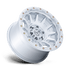 Fuel Off-Road Fortress Gloss Silver w/ Machined Face wheel - view 2
