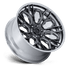 Fuel Off-Road Hive Gloss Gunmetal w/ Chrome Lip wheel - view 2