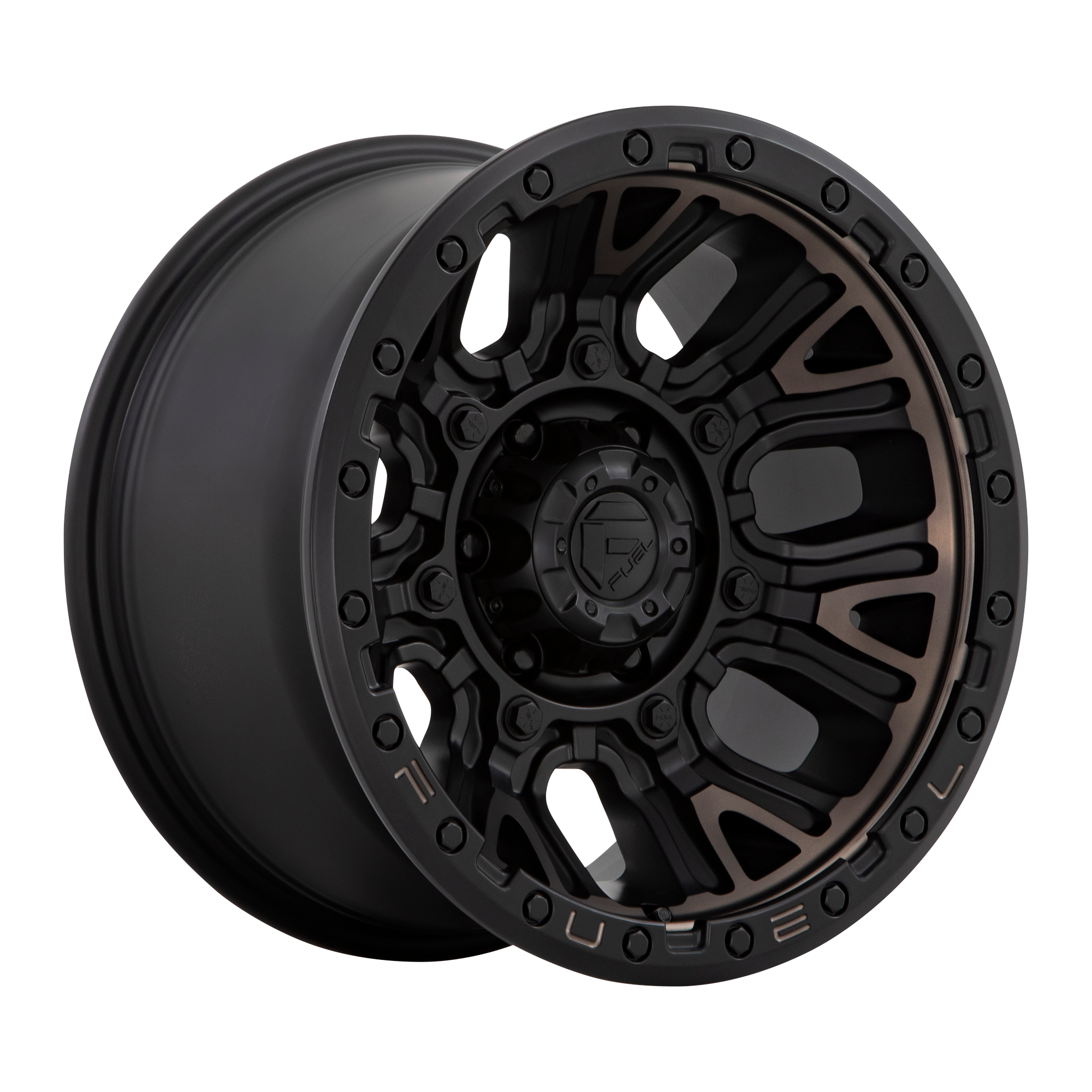 Fuel Off-Road Traction Matte Black w/ Double Dark Tint wheel