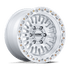 KMC KM554 Aztec Gloss Silver w/ Machined Face wheel