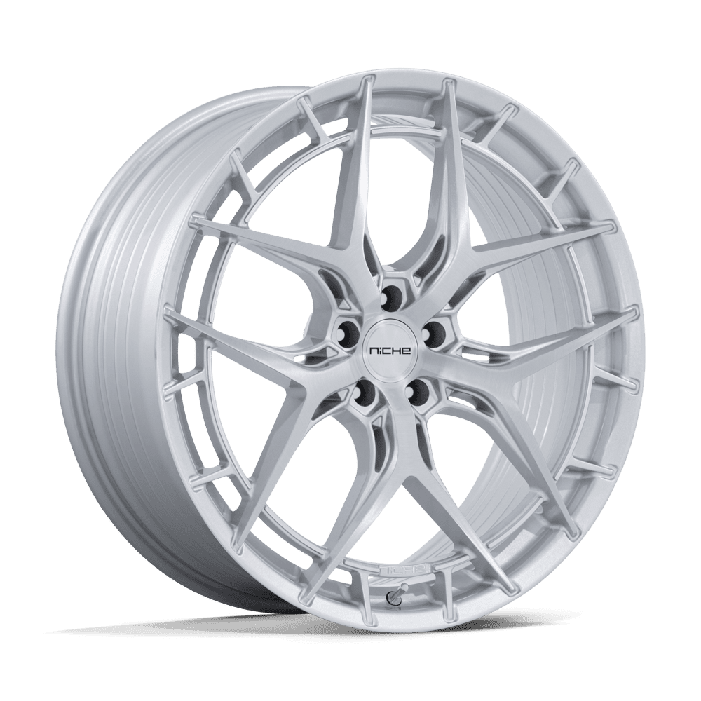 Niche Riviera Gloss Silver w/ Brushed Face wheel