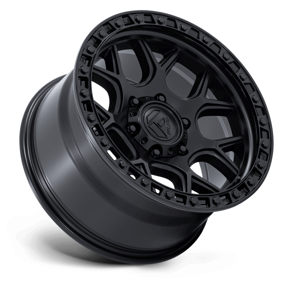 Fuel Off-Road Puma Matte Black w/ Gloss Black Lip wheel - view 2