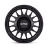 KMC KM447/KM452 Impact Forged Monoblock Satin Black wheel - view 3