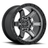 Fuel Off-Road Kicker Matte Gunmetal w/ Black Bead Ring wheel