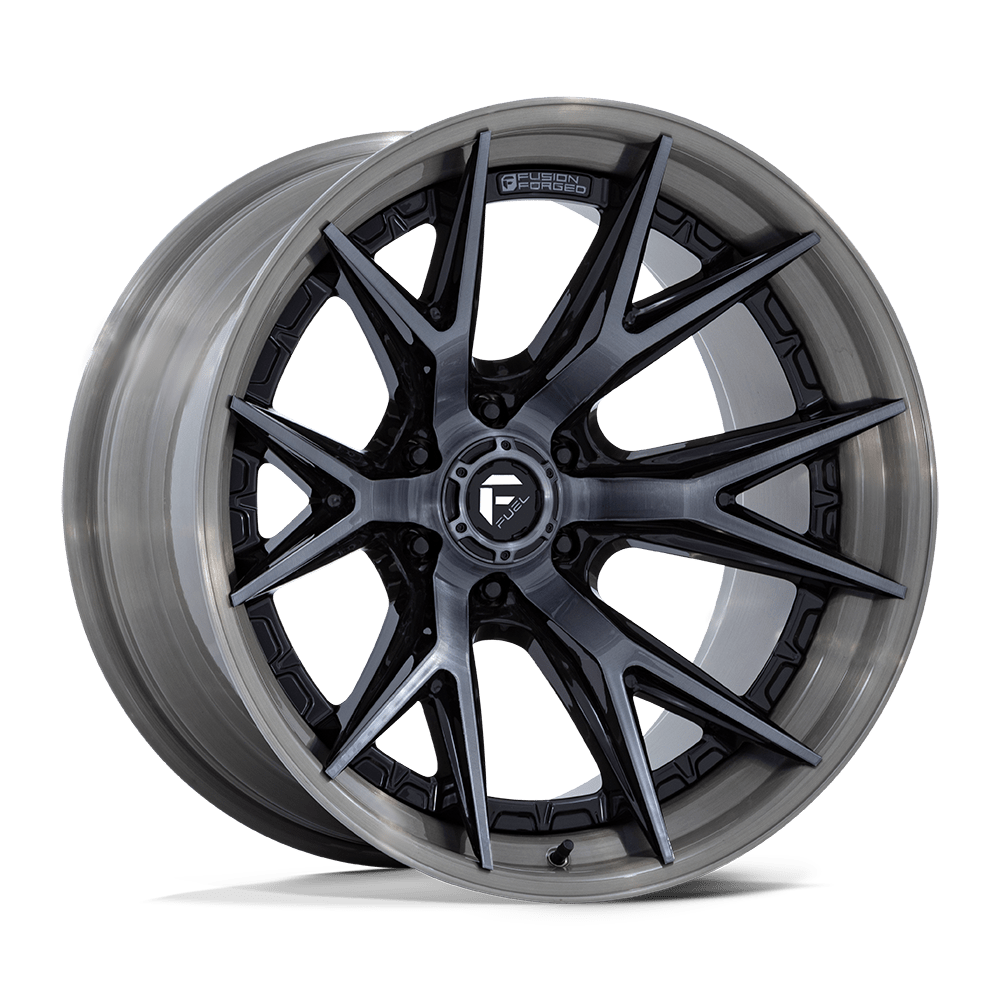 Fuel Off-Road Catalyst Gloss Black Brushed Dark Tint wheel