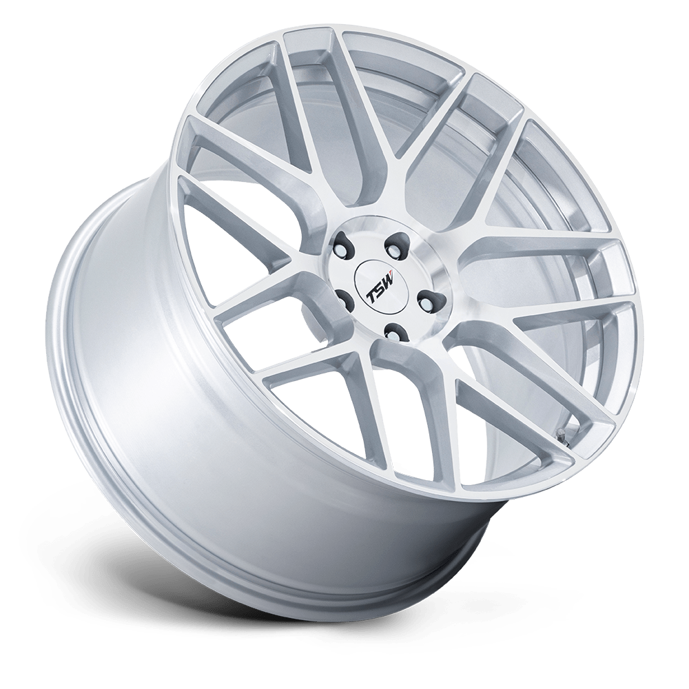 TSW Lasarthe Gloss Silver Machined wheel - view 2