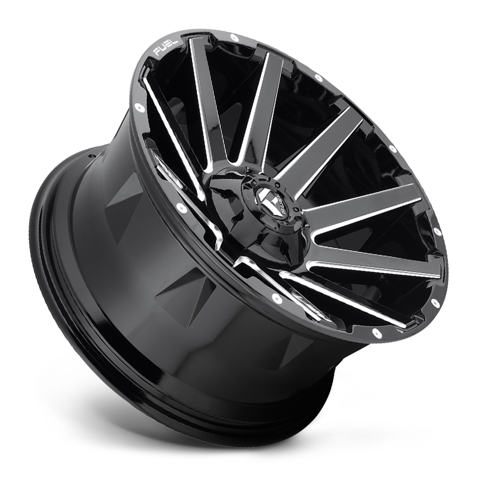 Fuel Off-Road Contra Gloss Black Milled wheel - view 3