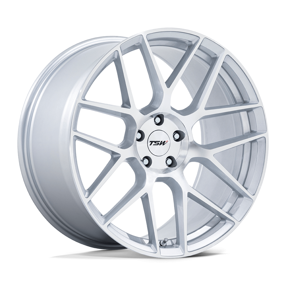 TSW Lasarthe Gloss Silver Machined wheel