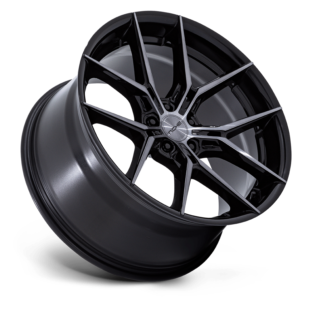 Niche Prodigy 5 Gloss Black Dark Tinted Clear wheel - view 2