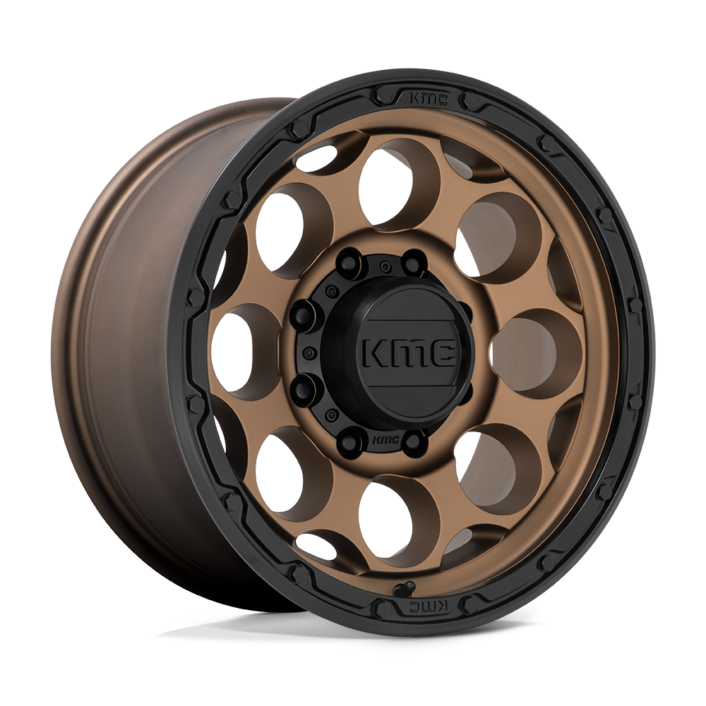 KMC KM541 Dirty Harry Matte Bronze w/ Black Lip wheel - view 2
