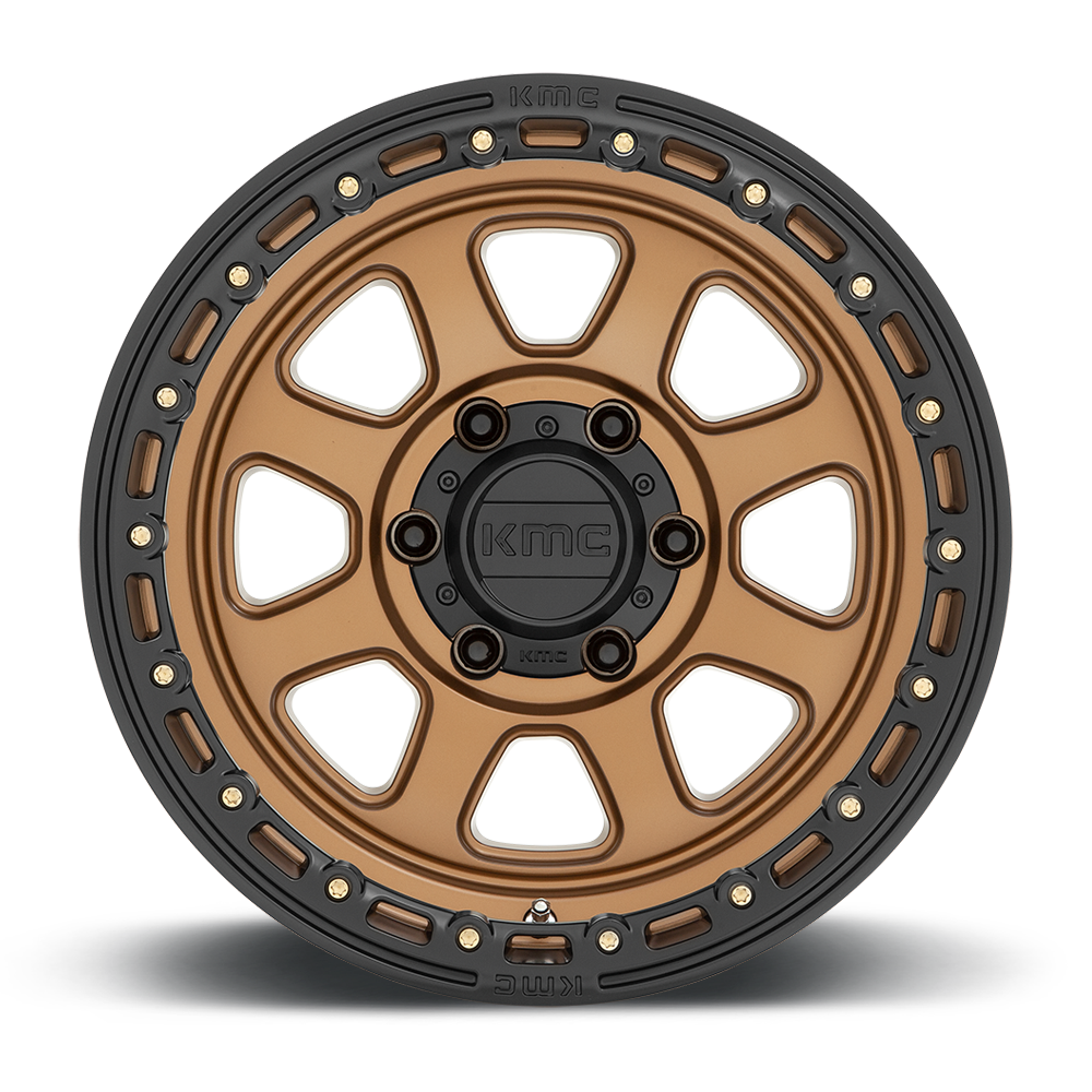 KMC KM548 Chase Matte Bronze w/ Black Lip wheel - view 3