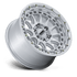 KMC KM556 Crux Gloss Silver w/ Machined Face wheel - view 2