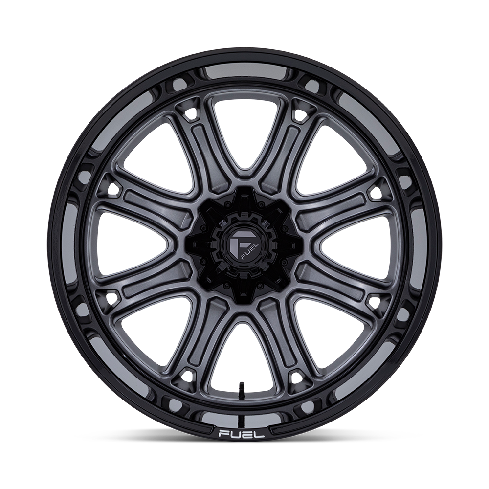 Fuel Off-Road Darkstar Matte Gunmetal w/ Black Lip wheel - view 3