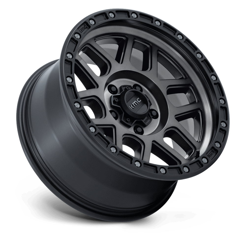 KMC KM544 Mesa Satin Black w/ Gray Tint wheel - view 2