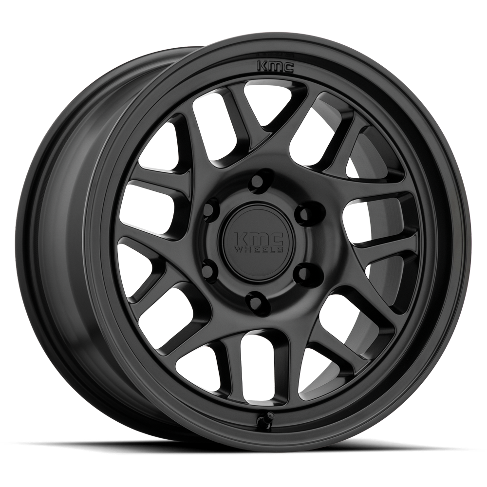 KMC KM717 Bully OL Satin Black wheel