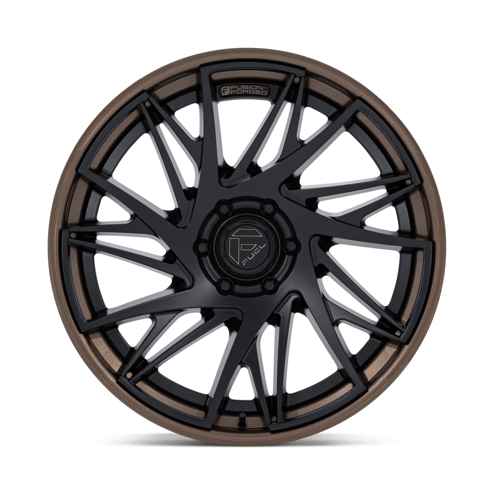 Fuel Off-Road Dynamo Matte Black w/ Gloss Bronze Lip wheel - view 3