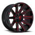 Fuel Off-Road Contra Gloss Black w/ Red Tinted Clear wheel