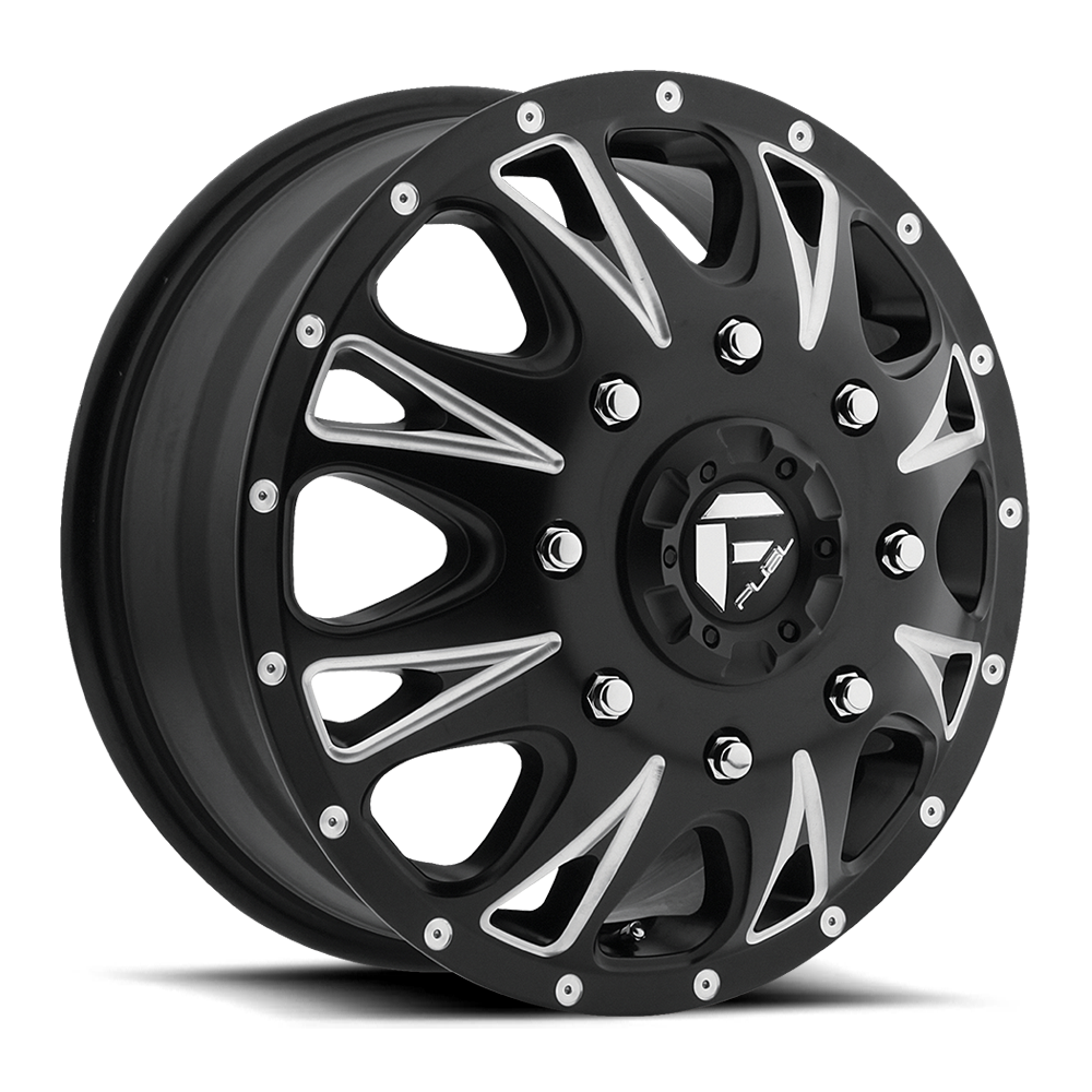Fuel Off-Road Throttle Matte Black Milled wheel