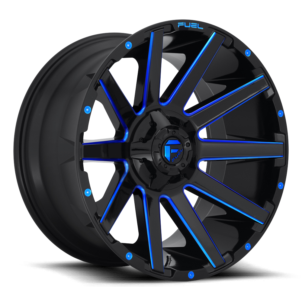 Fuel Off-Road Contra Gloss Black w/ Blue Tinted Clear wheel
