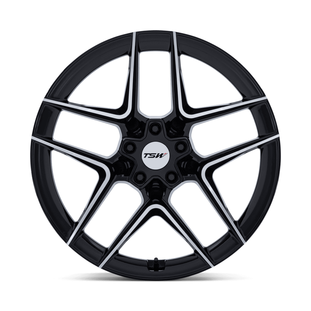 TSW Slipstream Gloss Black w/ Machined Face wheel - view 3
