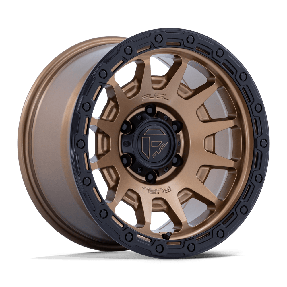 Fuel Off-Road Fortress Matte Bronze w/ Gloss Black Lip wheel