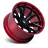 Fuel Off-Road Catalyst Matte Black w/ Candy Red Lip wheel - view 2