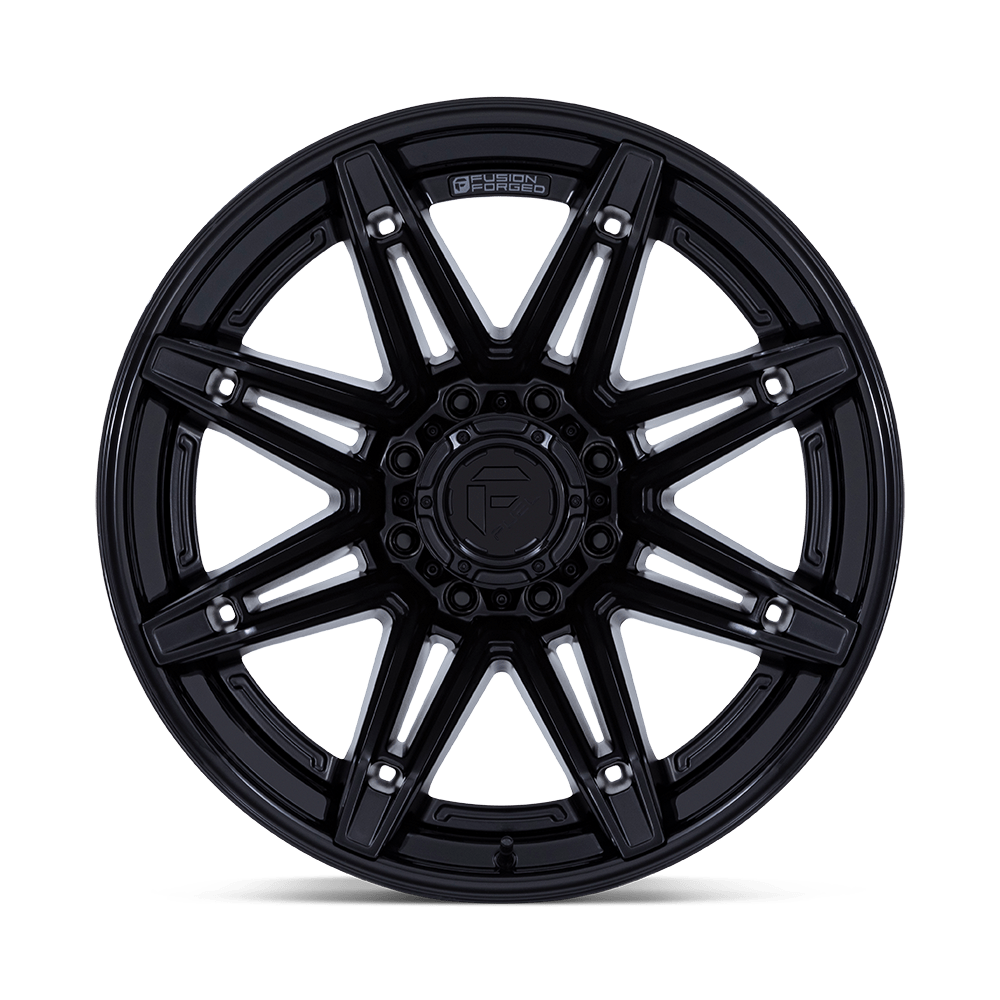 Fuel Off-Road Brawl Matte Black w/ Gloss Black Lip wheel - view 3