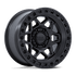 KMC KM553 Torx Matte Black w/ Gloss Black Lip wheel