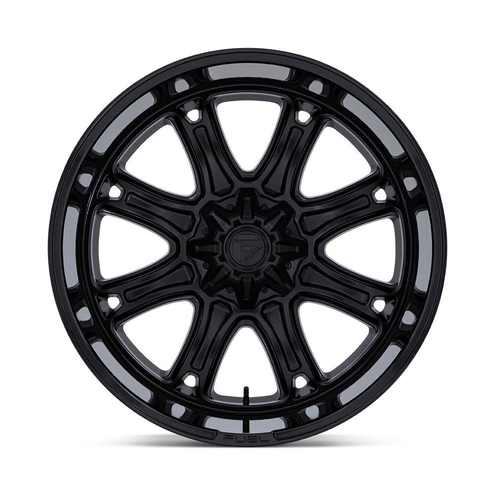 Fuel Off-Road Darkstar Matte Black w/ Gloss Black Lip wheel - view 3