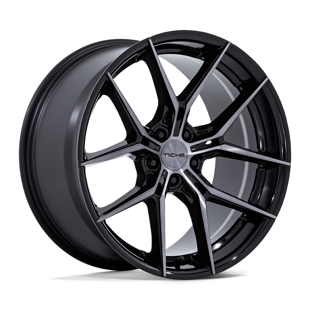 Niche Prodigy 5 Gloss Black Dark Tinted Clear wheel