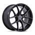 Niche Prodigy 5 Gloss Black Dark Tinted Clear wheel