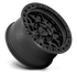 KMC KM549 GRS Satin Black wheel - view 2