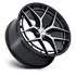 Niche Riviera Gloss Black w/ Machined Face wheel - view 2