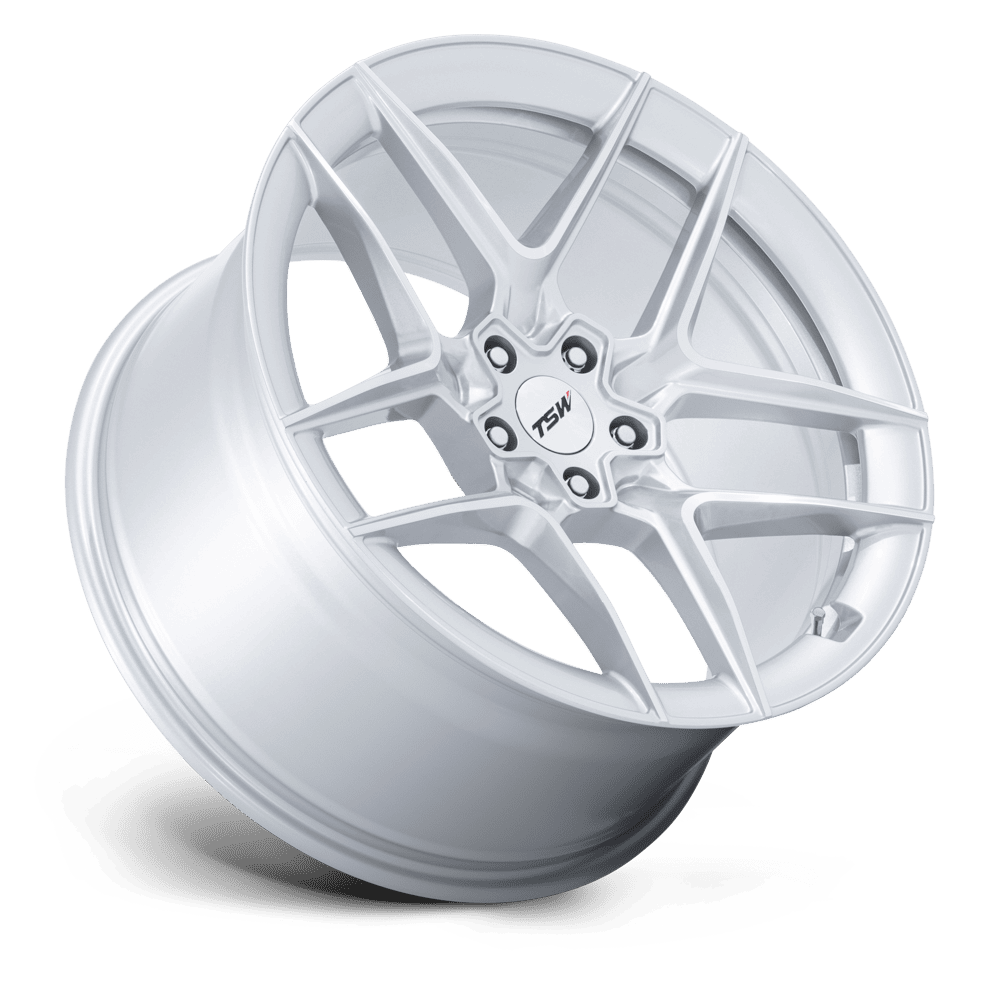 TSW Slipstream Gloss Silver w/ Machined Face wheel - view 2