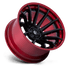Fuel Off-Road Burn Matte Black w/ Candy Red Lip wheel - view 2