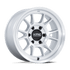 KMC KM729 Range Gloss Silver w/ Machined Face wheel