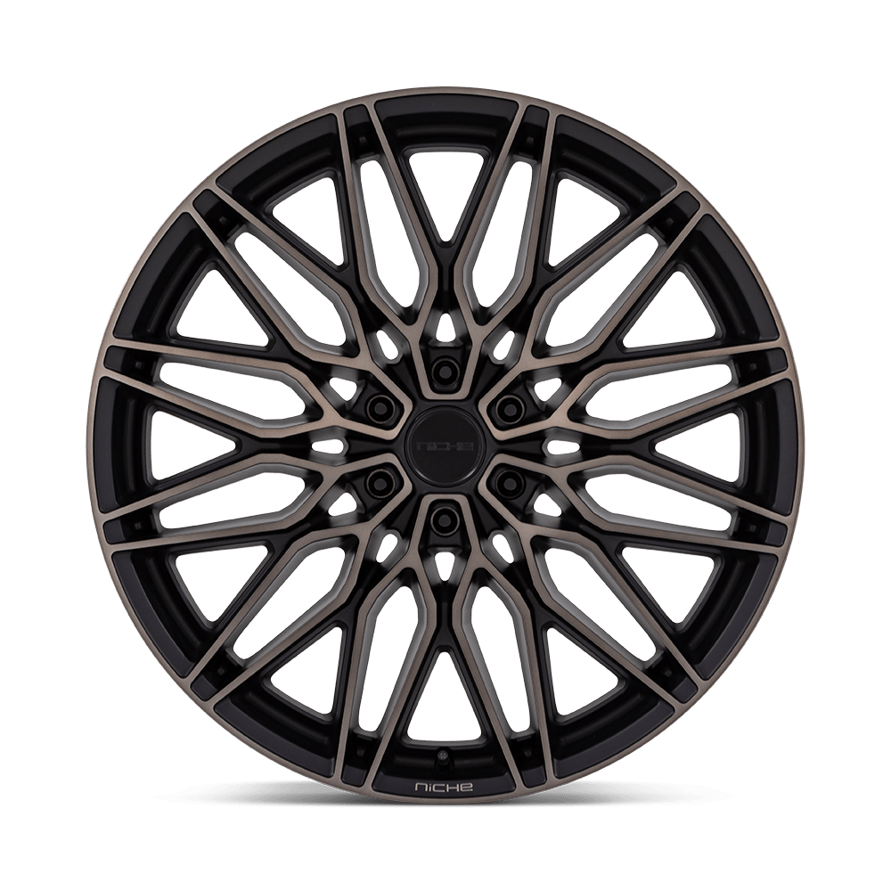 Niche Calabria 6 Matte Black Machined Dark Tint wheel - view 3