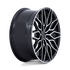 Niche Calabria 5 Gloss Black Machined wheel - view 3