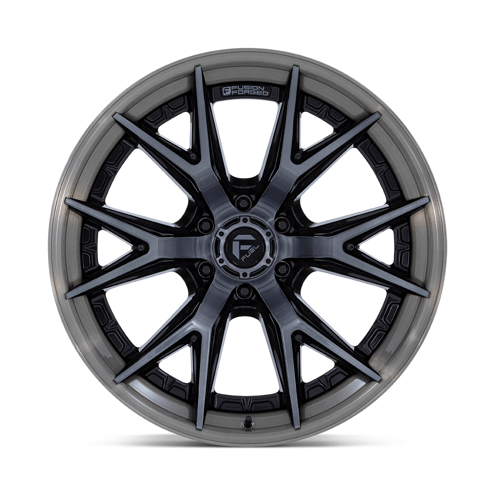 Fuel Off-Road Catalyst Gloss Black Brushed Dark Tint wheel - view 3